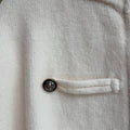 Women's Vintage Knit Cardigan Sweater Jacket Stand Collar Double Breaste Two Way Zipper Loose Street Coat Autumn Winter