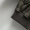 Women's Jacket New Vintage Imitation Leather Bomber Jacket Coat Top Women's Style