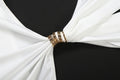 Waistless Elegant Dress Women Classic Full Sleeve Padded Bra Deep v-Neck Metal Buckle Hipster Simple Skinny Vestidos