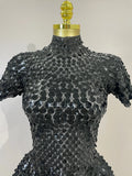Sparkly Sequins Bodysuit Short Dress Women Sexy Nightclub Dancer DJ Stage Performance Wear Luxury Birthday Party Festival Outfit