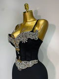 Women Celebrity Sexy Sleeveless Diamonds Maxi Long Bandage Bodycon Dress 2025 Elegant Evening Club Party Birthday Outfit