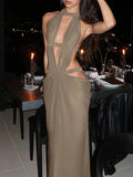 Sexy Backless Maxi Summer Dress Women Beach Vacation Birthday Dress Woman Elegant Cocktail Party Evening Long Dresses Vestidos