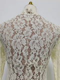 White Loose Spliced Lace Chic Dresses for Women O Neck Long Sleeve French Elegant Dress Female Summer Fashion Style Clothing