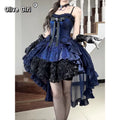 Olivegirl Elegant High-end Lolita Vintage Dress 2026 Summer Women Slim Sweet Bow Lace Evening Dress Ball Gown Princess Dress
