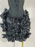 Elegant Cute Pearl Beaded Flower Sexy Strapless Bodycon Mini Bandage Dress Celebrate Eveing Party Birthday Cocktail Wedding Wear
