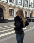 Fur collar Sweaster Cardigan Women's Buttons Long Sleeve Solid Slim Knitted Coat Female Autumn Winter Commuting Cardigan