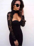 2026 Spring Autumn Women Bandage Dress Elegant White Sexy Long Sleeve Hollow Lace Bodycon Club Evening Party Vestidos