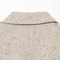 Women's Beige Tweed Blazer Jackets Fashion Lapel Long Sleeve Single Breasted Slim Coats Lady 2026 Spring Chic Office Outerwear