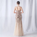 Sexy Elegant Long Wedding Party Dresses for Women 2025 Luxury Mesh Bridesmaid Evening Dresses Woman Sequin Summer Dress
