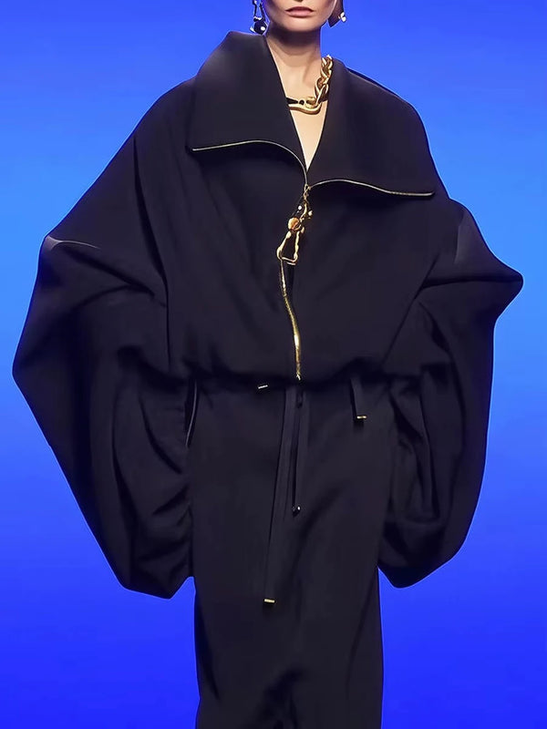 Autumn New Fashion Casual High-end Feel Jacket With TLapel Long Sleeve Korean Style Short Loose Clothes