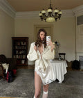 Autumn Knit Cardigan Women's New Vintage Hollow Out Long-Sleeved Sweater 2026 Casual Streetwear White Knit Top Female