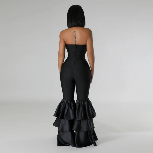 Sexy Nightclub Outfits Bodycon Jumpsuits Romper for Women Birthday Outfits Womans Clothing Sleeveless One Piece Overalls