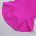 New Women Sexy Black Backless Ruffles Rayon Bandage Dress Elegant Club Party Dress Vestidos