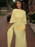 Sexy Split Dress Women Y2K Belt Ribbon Patchwork Backless Short Sleeve Classic Evening Birthday Party Elegant Bodycon