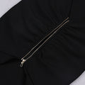 New Women Sexy Black Backless Ruffles Rayon Bandage Dress Elegant Club Party Dress Vestidos