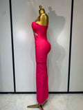 Women Sexy Sleeveless Luxury Rhinestone Maxi Long Bodycon Bandage Dressed Birthday Party Elegant Knitted Bodycon Clothing