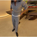 Women Solid Turtleneck Cable Knit Sweater Wide Pants 2 Piece Set Long Sleeve Half Zip Pullover 2026 Casual Loungewear Suit