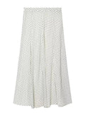 Solid Spliced Print Two Piece Set Female Turtleneck Long Sleeve Top French Commute Women's Skirt Sets Fashion New