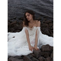 Customized Detachable Sleeves Ball Gown Prom Dress Tiered Ruffle Lace Embroidery vestidos de noche Evening Dresses 2026