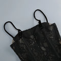 2026 Elegant Black Lace Spaghetti-Strap Maxi Dress Black Floral Lace Party Evening Gown Birthday Prom Vestidos