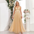 Sexy Prom Bridesmaid Dresses for Women Elegant Mesh Birthday Evening Party Dress Woman Maxi Sequin Summer Dress Vestidos