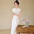 Lace Sleeveless Chinese Style Suzhou Long Cheongsam Improved Young Style 2026 New Female Qipao Dress