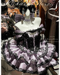 Olivegirl Sweet Lace Dress Lolita Purple Cute Girl Spring High-end Women Summer Birthday Party Elegant Princess Lolita Dresses