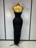 Women Luxury Design Halter Beading Bandage Dress Curve Bodycon Ankle Length Evening Party Birthday Cocktail Prom Dresses