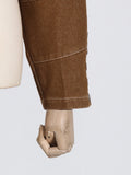 Fashion 2 Piece Set for Women Stand Neck Long Sleeve Spliced Bow Top High Waist Patchwork Button Pant Suit Female Autumn New