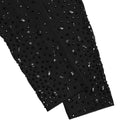 Luxury Glitter Rhinestones Mesh See Through Prom Gown Women Sexy Long Sleeve Tight Birthday Party Back Split Long Dress