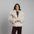 Fashion Women Solid Lapel Faux Fur Coat Long Sleeve Fluffy Loose Short Cardigan Jacket Winter Lady Thicken Warm Outwear