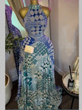 2026 New Women O-neck Sleeveless Floral Print Mermaid Maxi Dress Evening Birthday Beach Sexy Night Party Long Dresses