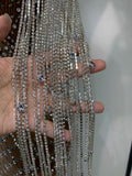 Luxury Sparkly Rhinestones Tassel Transparent Mesh Stretch Long Dress Women Evening Celebrate Birthday Dress Sexy Stage Costumes