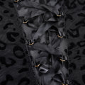 Sexy See Through Bodysuits Women Sexy Leopard Print Cross Bandage Backless Midnight Coquettish Mesh Classic Outfits