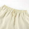 New Casual Shorts Two-piece Set Women's Ruffled Loose Tie Top Simple Shorts Set Office Lady Summer Female Shorts Set