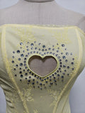 Solid Spliced Diamonds Hollow Out Vests for Women Strapless Sleeveless Tunic Temperament Vest Female