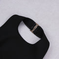New Women Sexy Black Backless Ruffles Rayon Bandage Dress Elegant Club Party Dress Vestidos