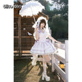 Olivegirl Lolita Style Sweet Ballet Cute Girl Lady Dress Fairy Heavy Industry Lace Birthday Party Princess Dress Jsk for Women