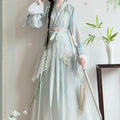 Olive Girl Pink Embroidered Hanfu Dress for Ren Faire 2026 Garden Wedding Fairycore Photoshoot Everyday Wear S-L XS-3XL Plus Size Hand Embroidered Flowing Sleeve Dramatic Silhouette Romantic Cottagecore Editorial Not Costume Chinese Heritage Fashion Women