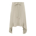 Fashion Irregular Lace Up Skirt Women's Solid Slim Sexy Commuter Casual Skirt 2026Summer New Female Party Vacation Skirt