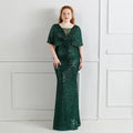 Plus Size Dress for Women Glitter Sequin Dresses Sexy Party Birthday Elegant Celebrity Floor Length Maxi Evening Dress