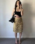 Fashion Snake Pattern Straight Skirt For Women High Waist Slim Long Skirt Ins Hot Streetwear Female Skirt Summer New 2026