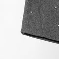 Solid Spliced Diamonds Loose Jackets for Women Stand Neck Long Sleeve Patchwork Pockets Coat Female New