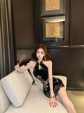 Olive Girl Dramatic Qipao for Ren Faire 2026 Garden Wedding Fairycore Photoshoot S-L XS-3XL Plus Size Dramatic Silhouette Romantic Editorial Not Costume Qipao Cheongsam Chinese Dress Chinese Heritage Fashion Women