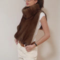 Luxury Faux Fur Maxi Coat Chic Women Open Front Stand‑collar Long Sleeve Oversized Outerwear Winter Autumn New Warm Fashion 2026