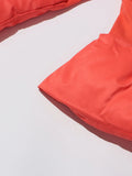 Patchwork Zipper Parkas For Women Stand Collar Long Sleeve Minimalist Tunic Winter Coat Female Fashion Clothing New
