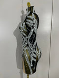 Sparkly Rhinestones Sexy Mesh Transparent Mini Dress Eveing Birthday Party Dance Nightclub Fashion Show Stage Costumes