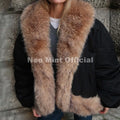 Cozy Girls Furry Shawl Collar Quilted Puffer Bomber Jacket Women Winter Hot Fashion Faux Fur Trim Parkas Coat Outerwear