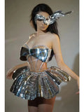 New Model Glamorous Dark Glossy Tube Top Tutu Party Skirt - Glam Super Short Birthday Princess Performance Dress for Girl Groups