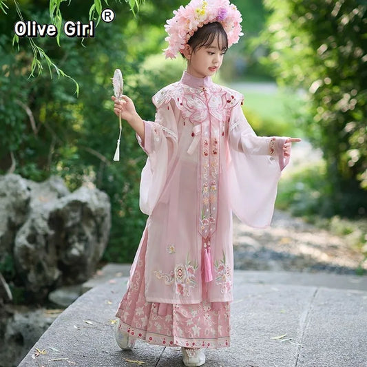 Olive Girl Hanfu Dress 2026 S-XL XS-3XL Plus Size Hanfu Chinese Dress Traditional Chinese Clothing Chinese Heritage Fashion Women